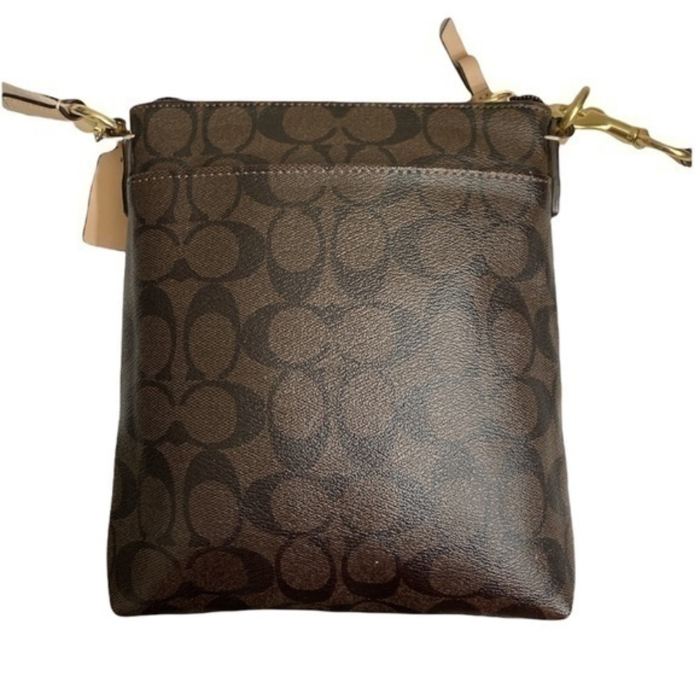Coach signature brown black crossbody bag - Picture 2 of 11